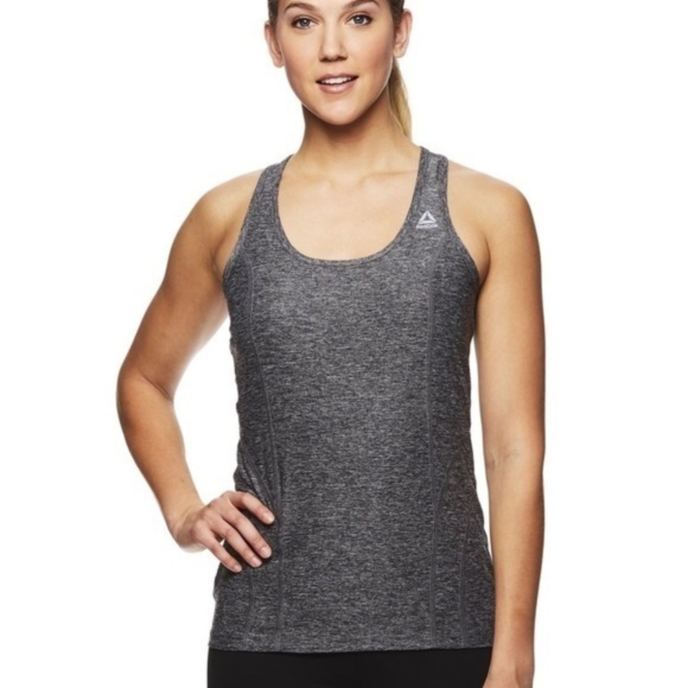 NEW! REEBOK Gray Performance Racerback Tank Top